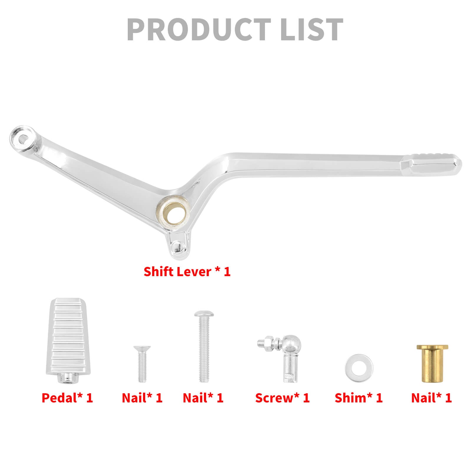 Heel Toe Shift Lever with Pegs Omni Shifter Fit For Honda Gold Wing | Mactions