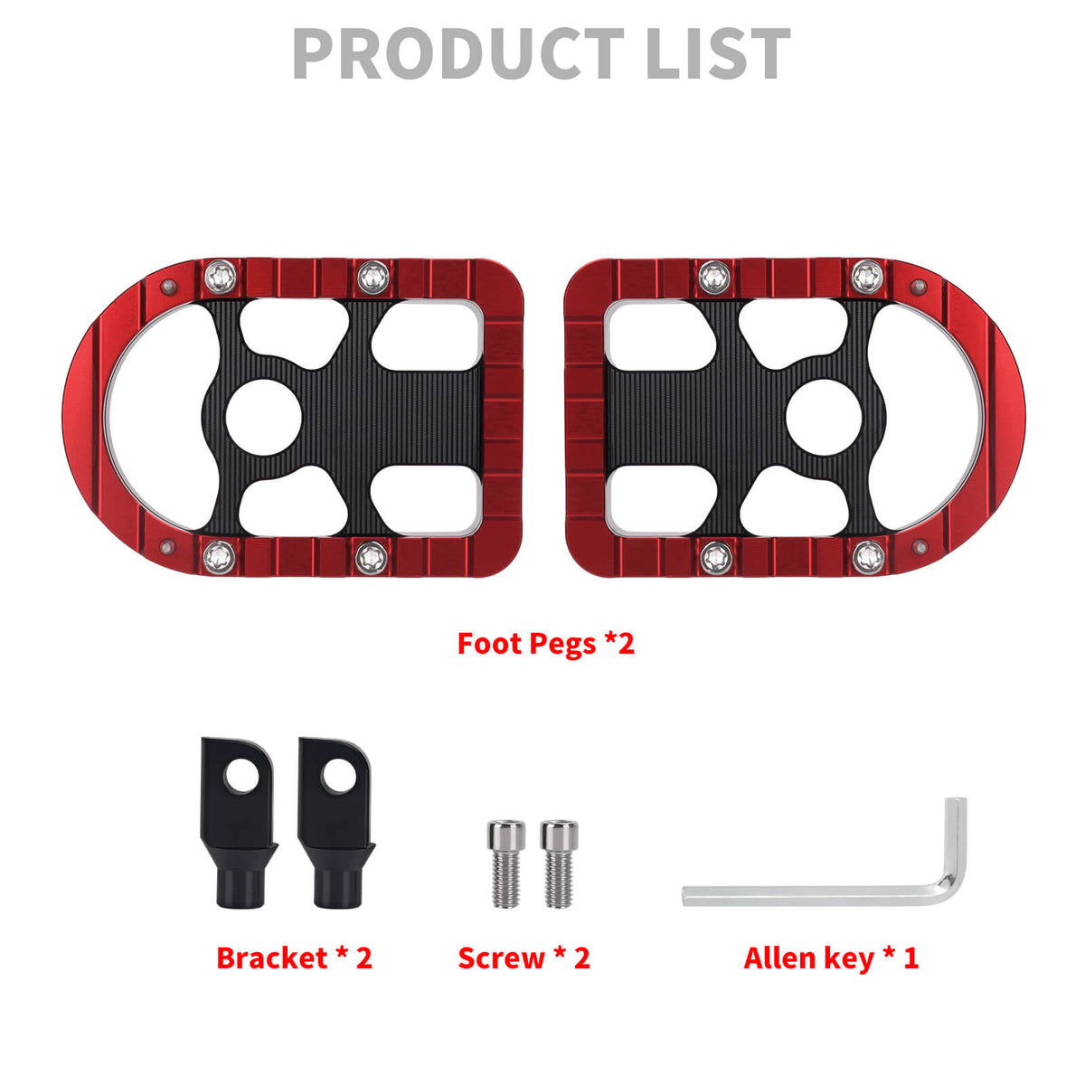 Front Rear Floorboards Brake Shifter Pegs Linkage Kit for Harley Touring ’08-’13丨Mactions