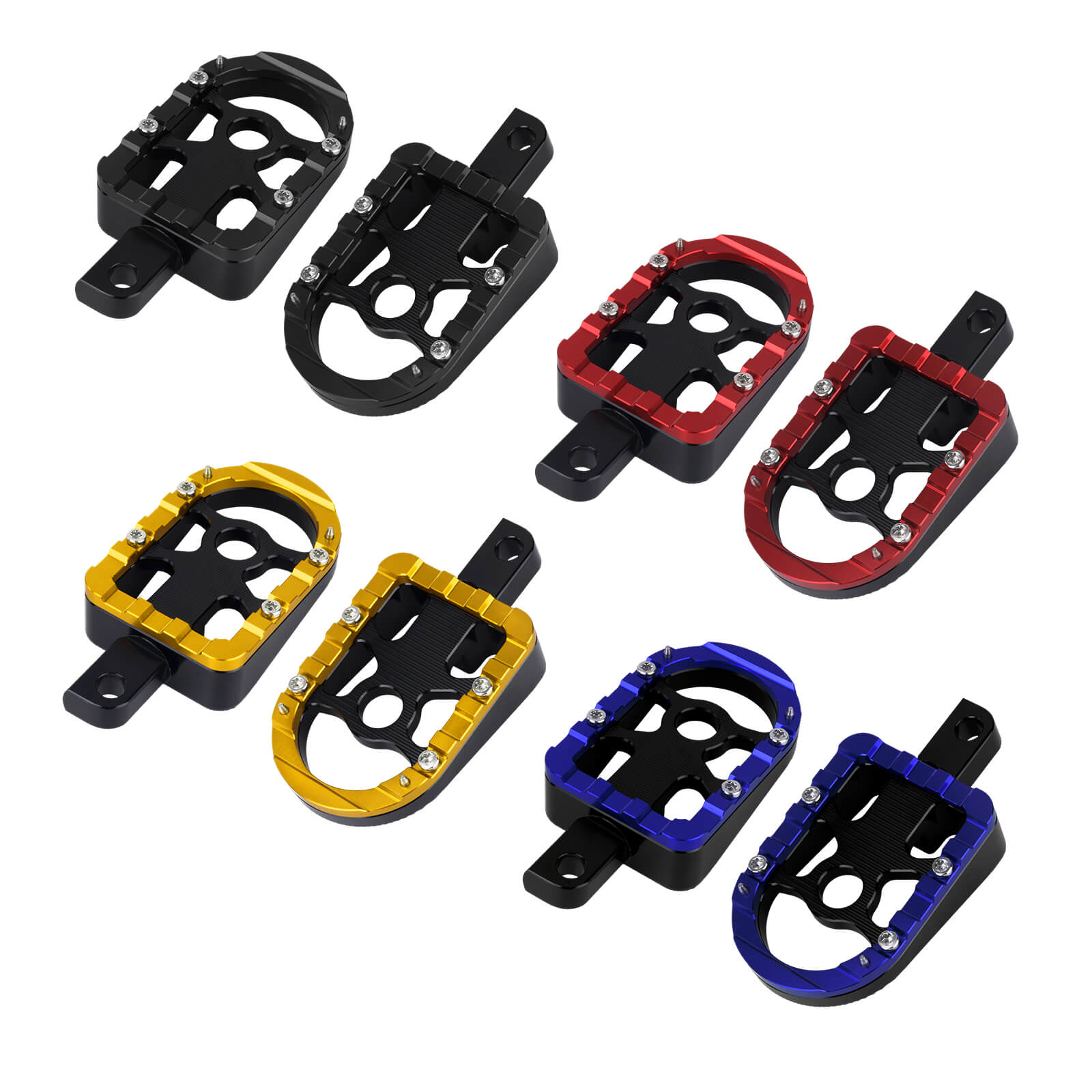 Rear Footpegs Passenger Floorboards Pedal For Harley Softail Touring Dyna FLHR FL