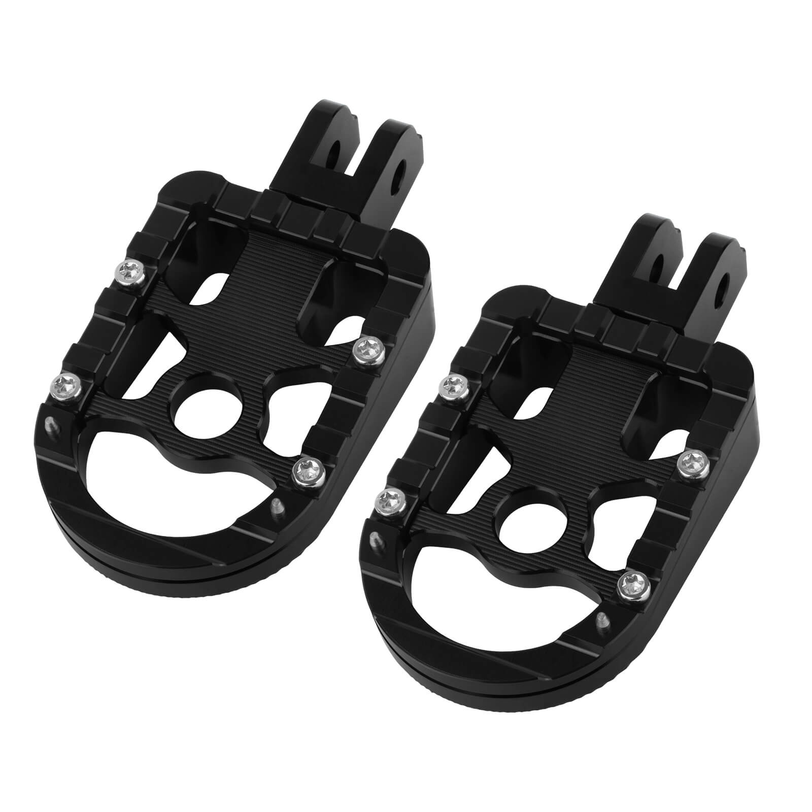 PE017901 Mactions Front Footpegs Rider Floorboards Pedal For Harley Softail '18-Up Black