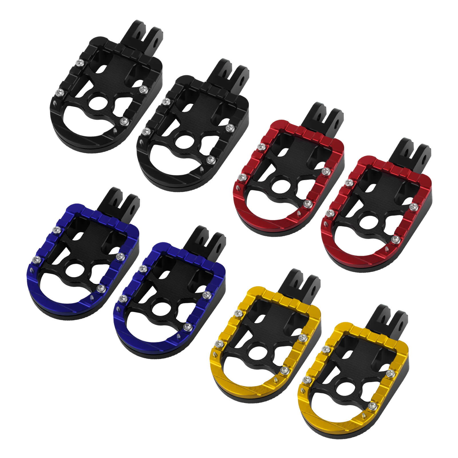 PE0179 Mactions Front Footpegs Rider Floorboards Pedal For Harley Softail