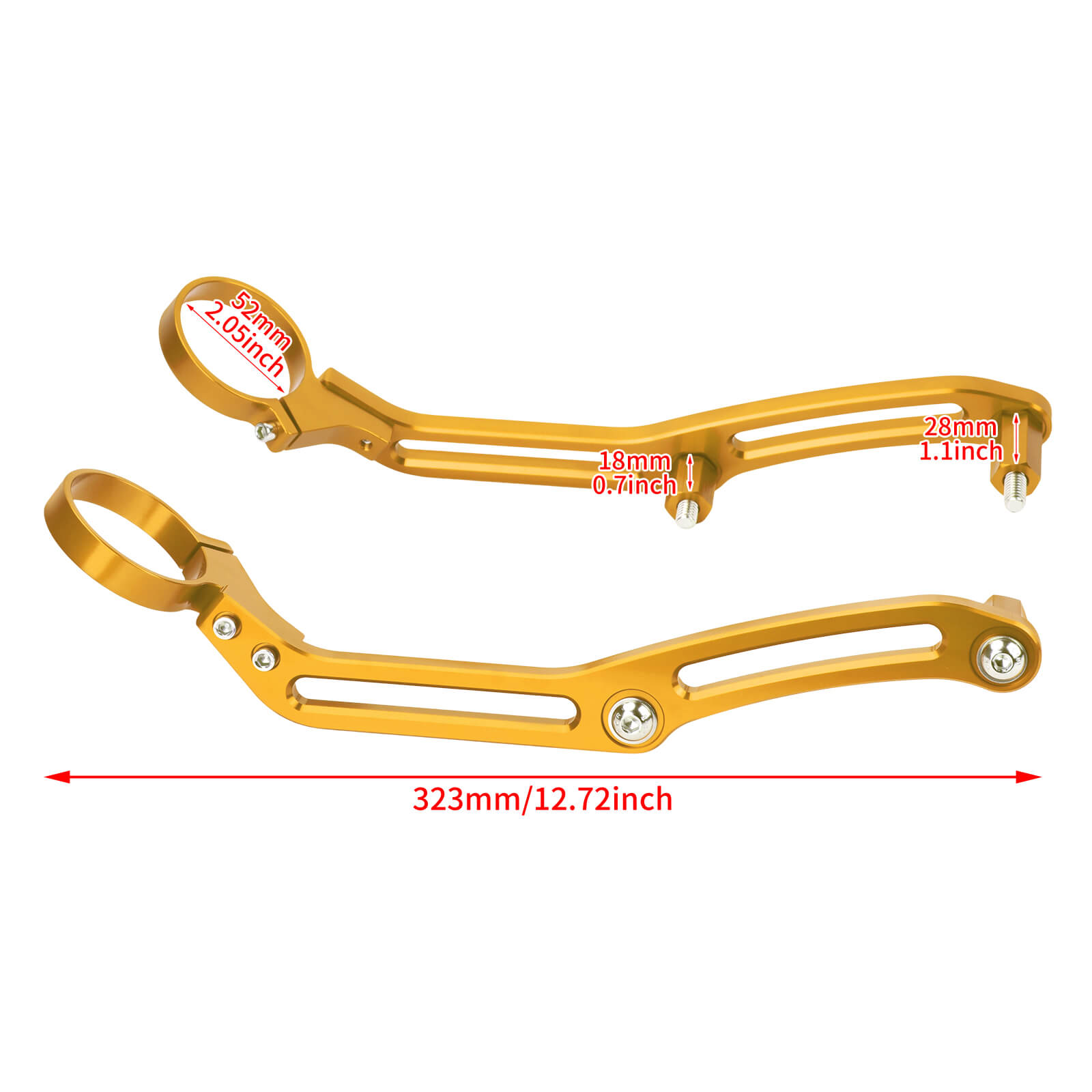 SU000303 mactions CNC Aluminum Reservoir Shock Mount Clamp for Harley Touring road glide 2014