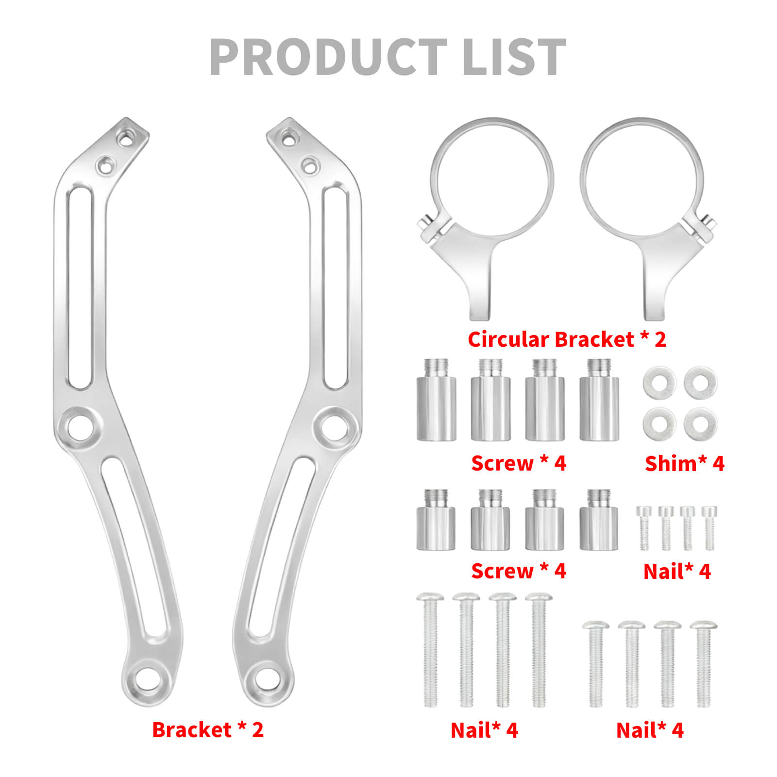 SU000305 mactions Chrome Reservoir Shock Mount Clamp for Harley road glide 2025