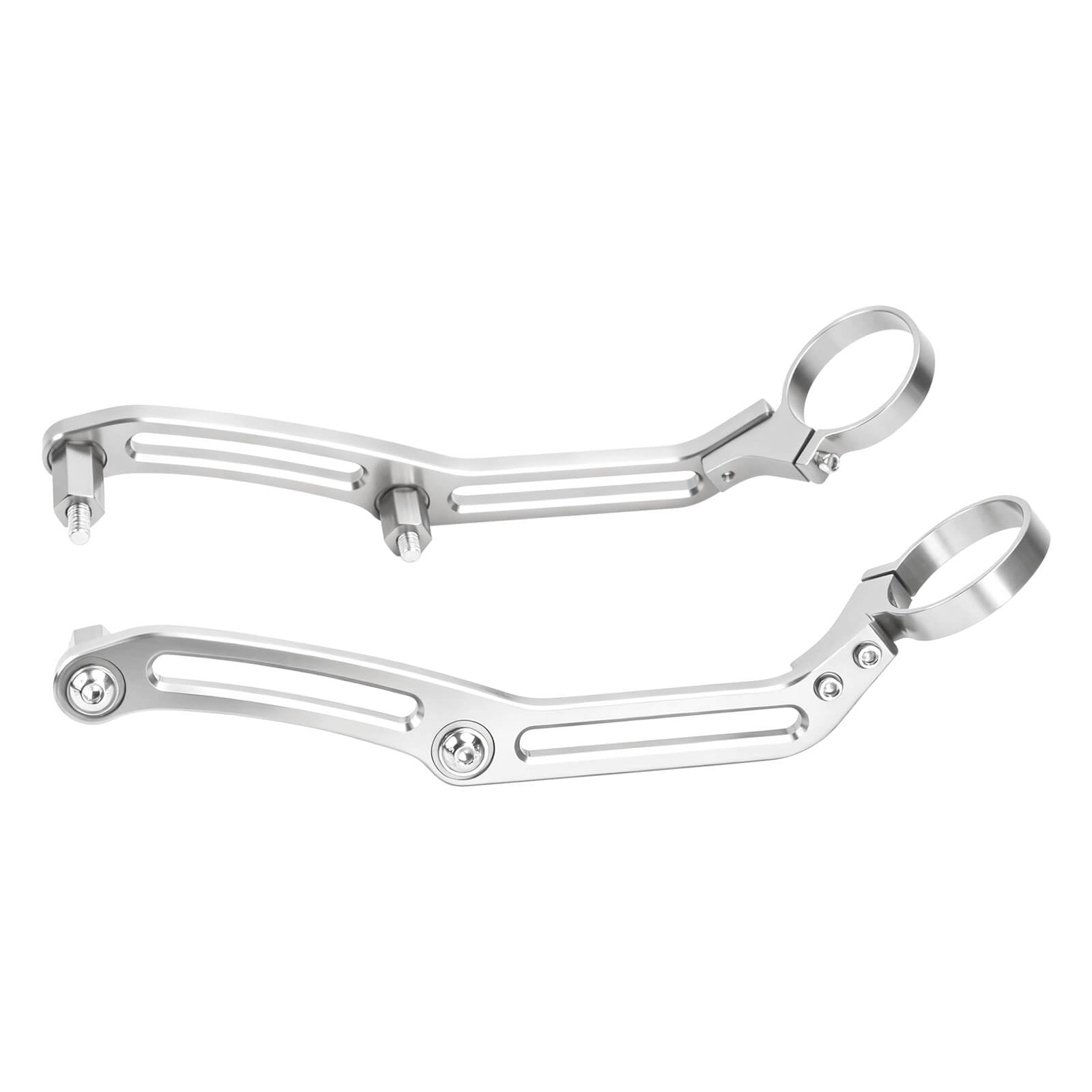 SU000305 mactions Chrome Reservoir Shock Mount Clamp for Harley touring