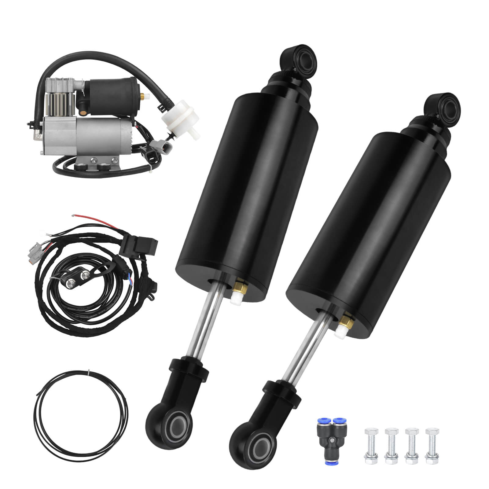 SU000901 Mactions Air Suspension Kit w/ Compressor for Harley V-Rod 2007-2017