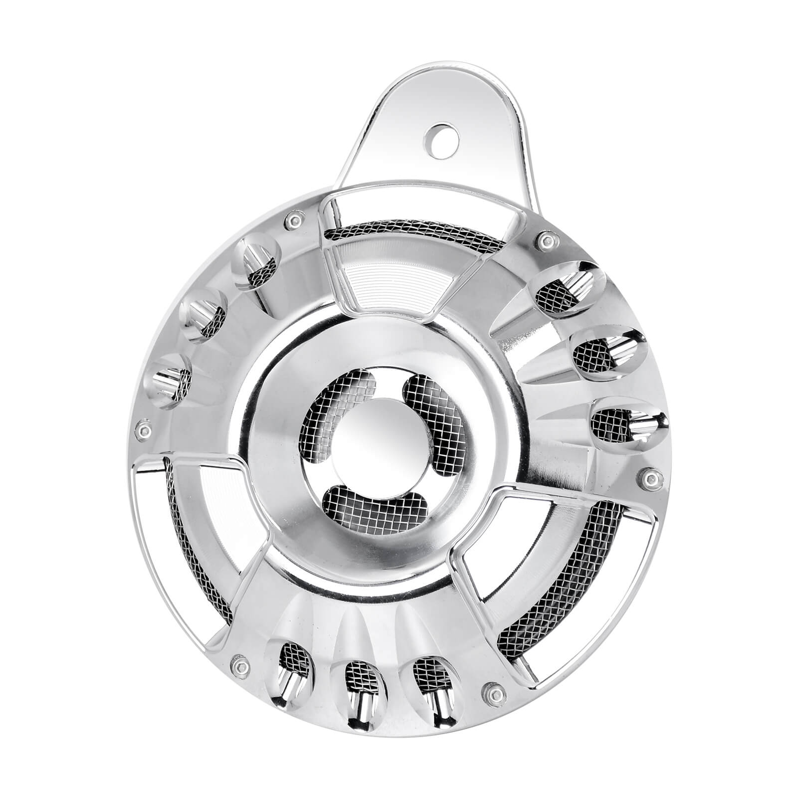 TH00740 mactions cnc horn speaker for harley