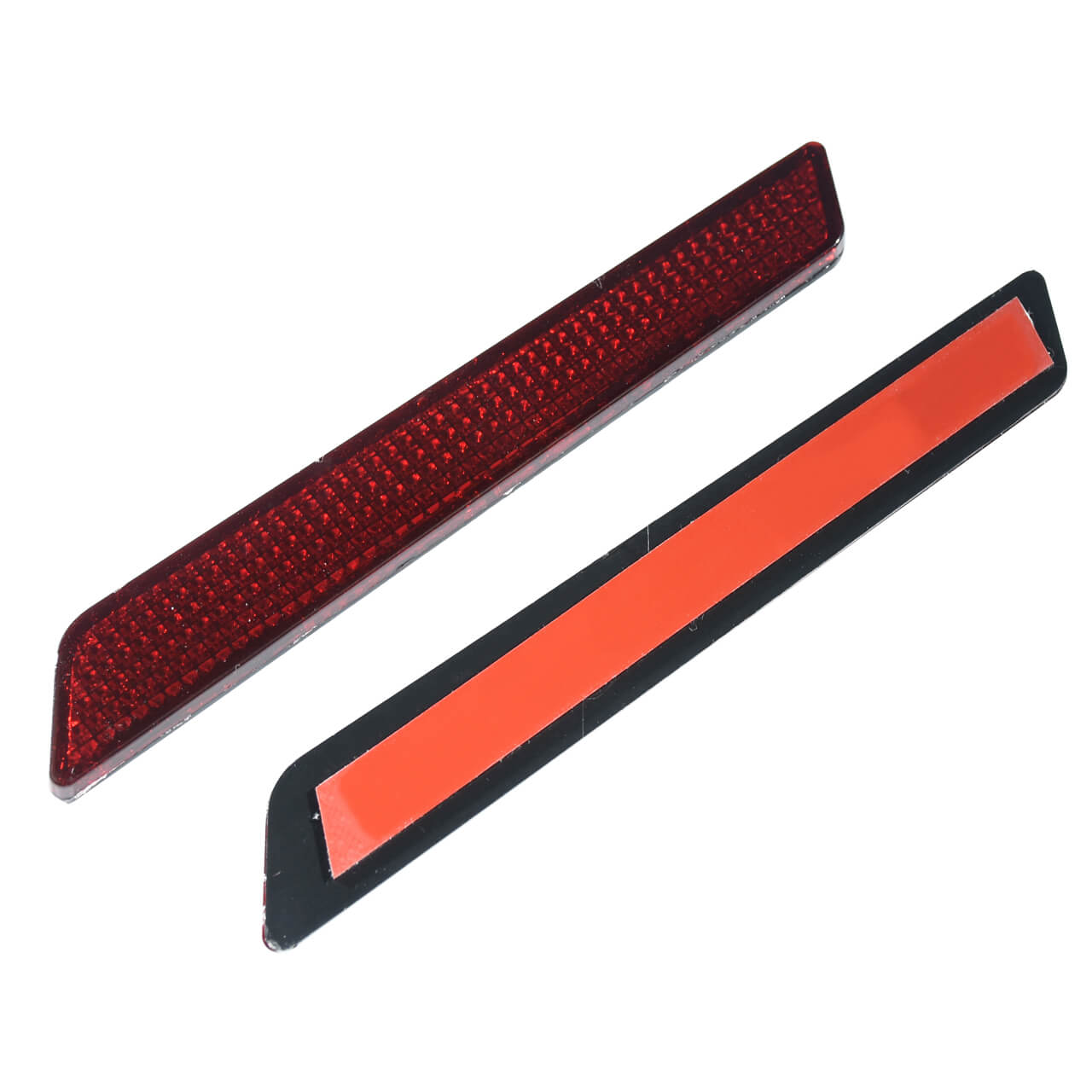 TH015802 mactions Hard Saddle Bags Latch Reflectors Replacement for Harley touring - red