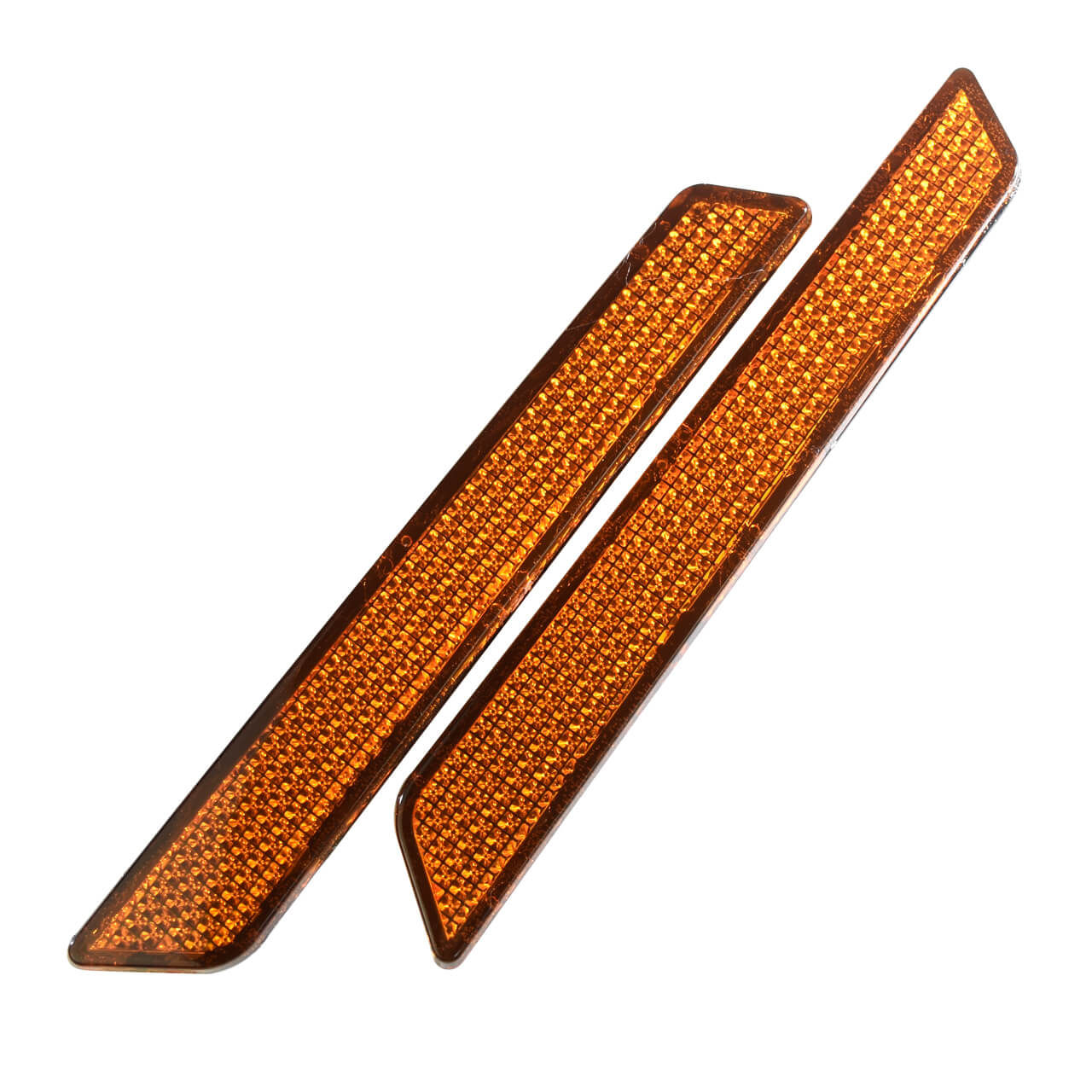 TH015803 mactions Hard Saddle Bags Latch Reflectors Replacement for Harley - orange