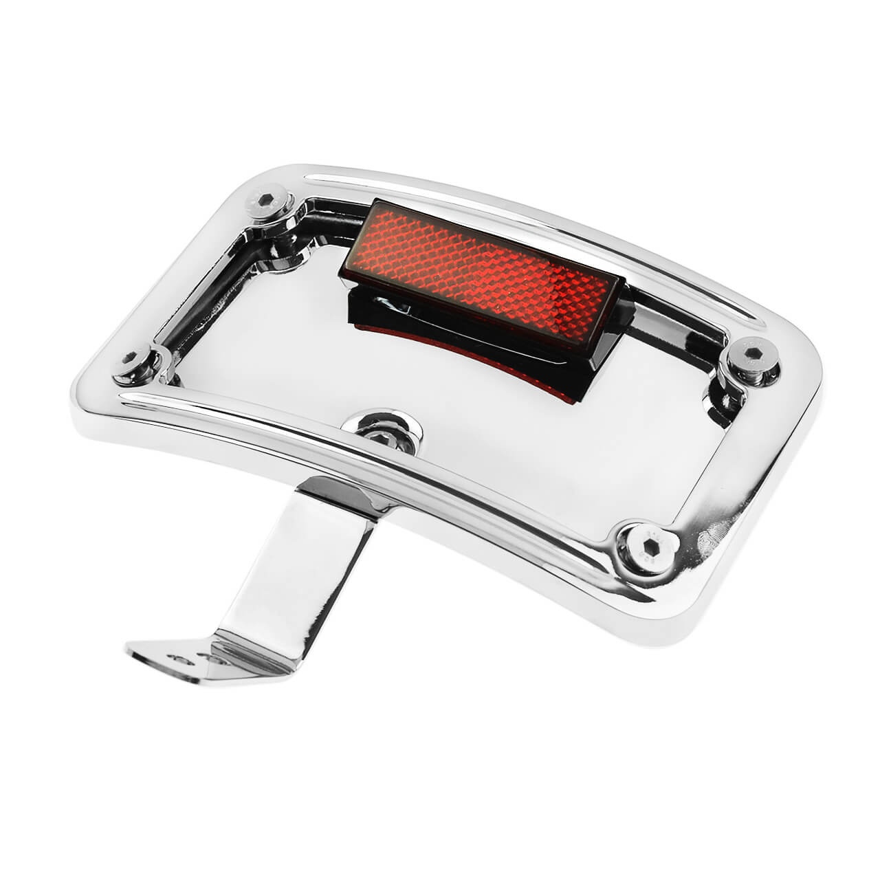 TH017802 mactions Curved License Plate Bracket for harley