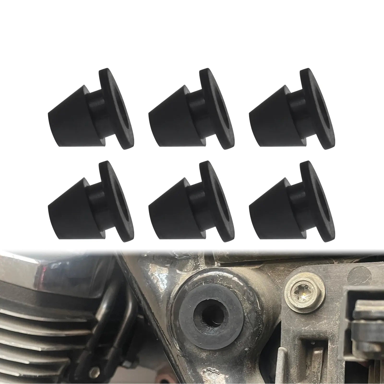 TH019802-Rubber-Side-Cover-Grommets-for-Harley-Touring-black