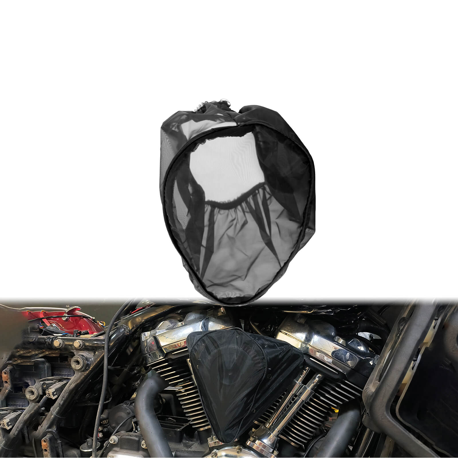 TH020202 mactions harley air cleaner sock cover