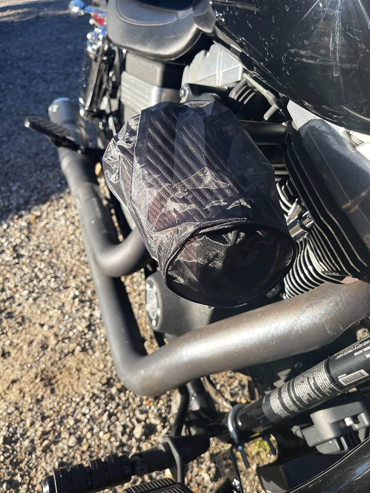 TH020204-black-air-filter-rain-sock-harley-motorcycle