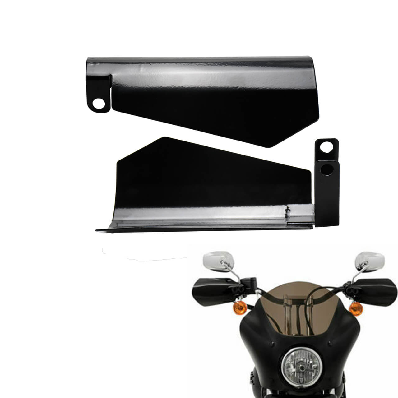 Handlebar Hand Guards Protector Wind Deflector for Harley | Mactions