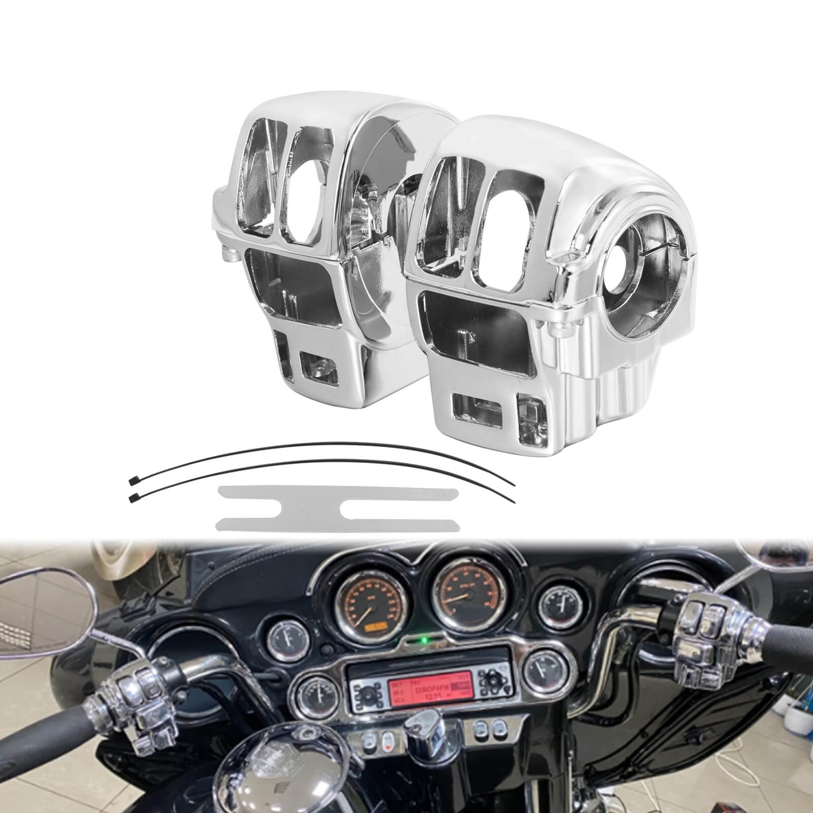 Hand Control Switch Housing Cover Fit For Harley Touring Glide 1996-2013 | Mactions