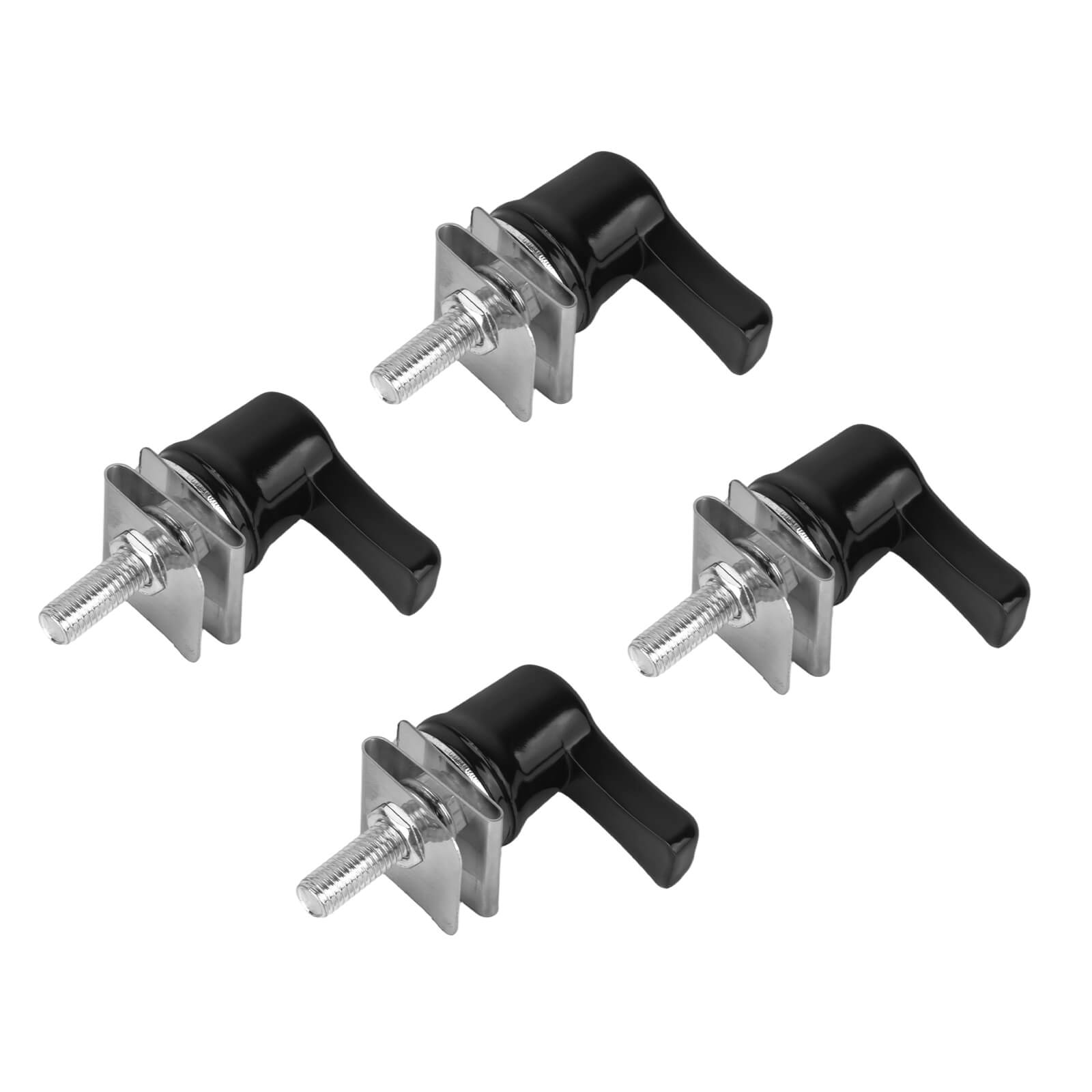 TH029002 Mactions_Anti-Theft Saddlebag Mounting Bolts Fasteners Black Aluminum for Harley Touring