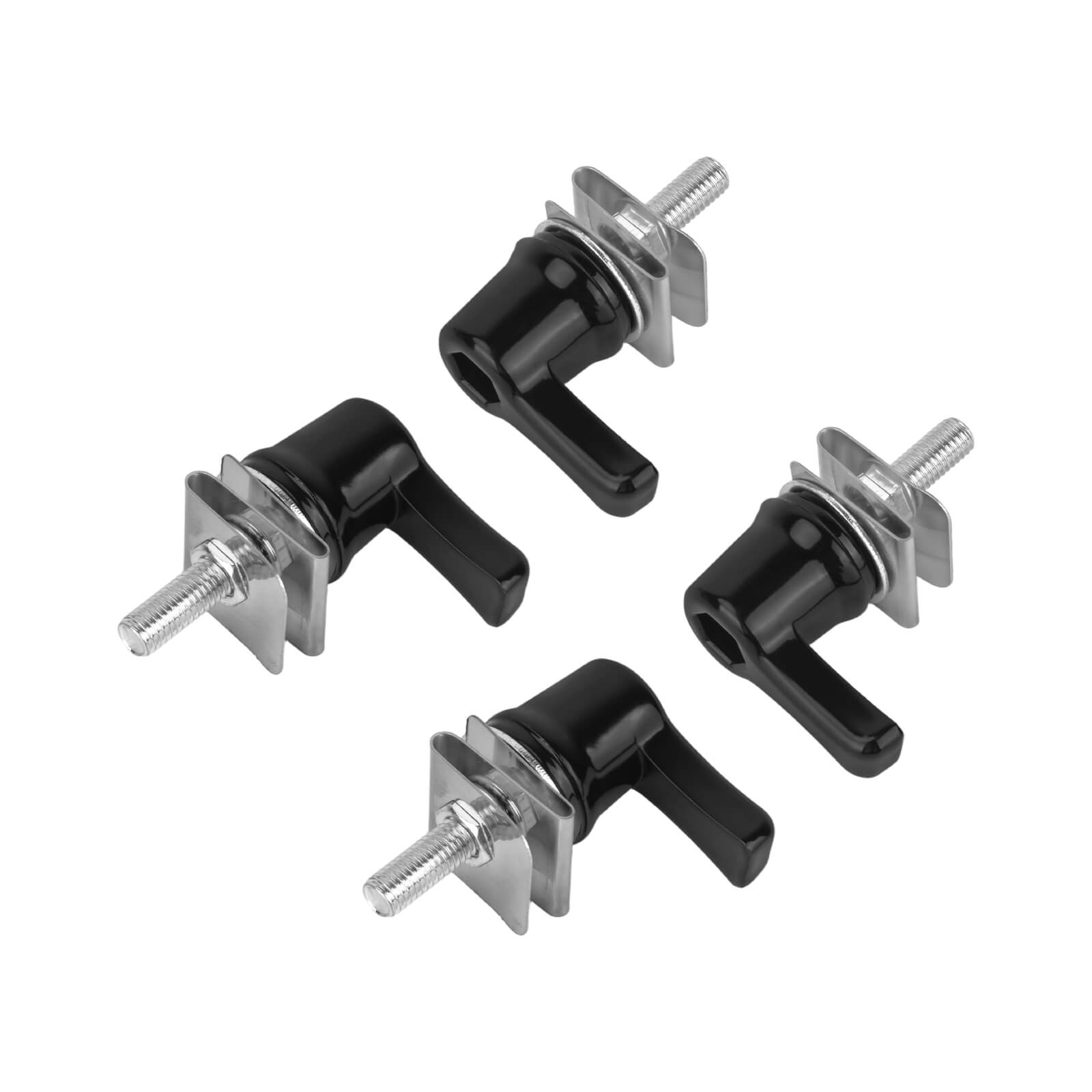 TH029002 Mactions_Anti-Theft Saddlebag Mounting Bolts Fasteners Black Aluminum for Harley Touring