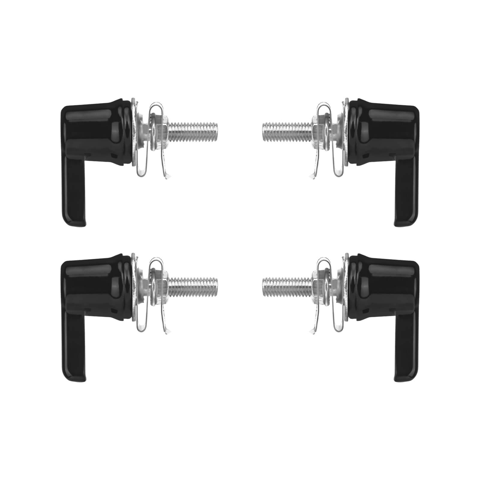 TH029002 Mactions_Anti-Theft Saddlebag Mounting Bolts Fasteners Black Aluminum for Harley Touring