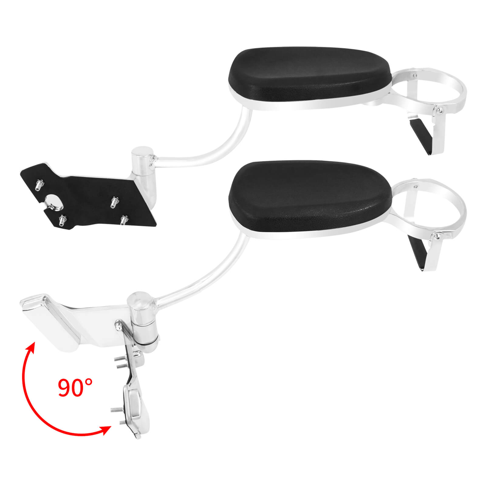 Adjustable Passenger Armrests with Cup Holder for Honda Goldwing 2001-2017 | Mactions