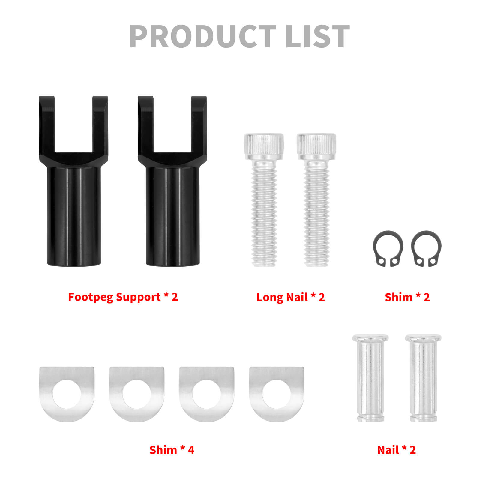 Passenger Foot Pegs Support Mount For Harley Softail '00-'06 | Mactions