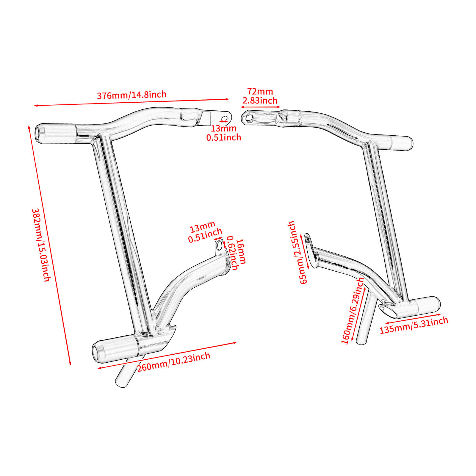 TH032501-harley-saddlebag-guards-crash-bar-size