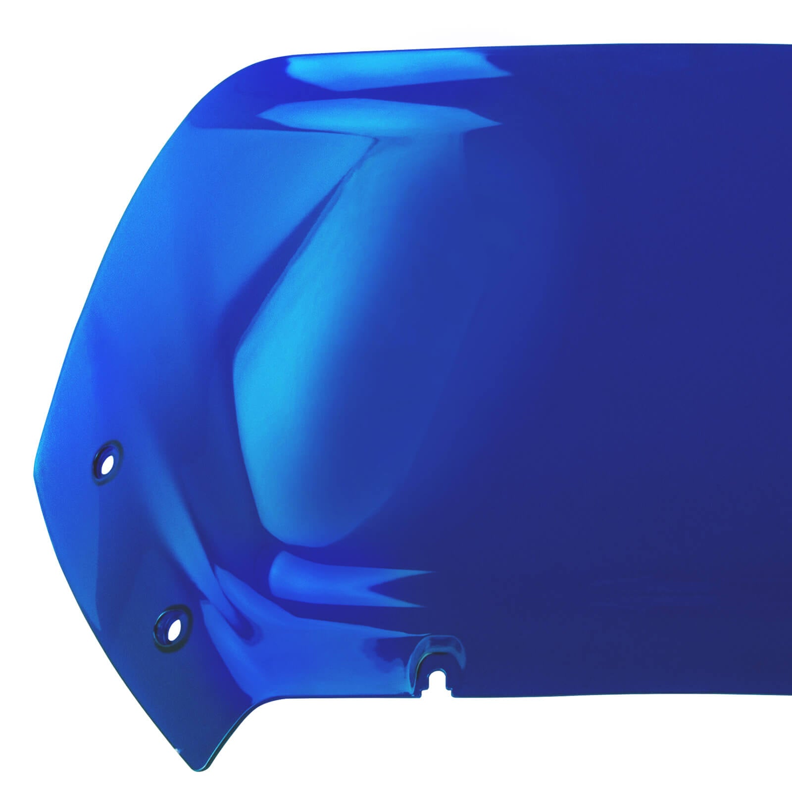 WI003903 mactions Motorcycle 10" Windshield For Harley Touring cvo road glide - blue