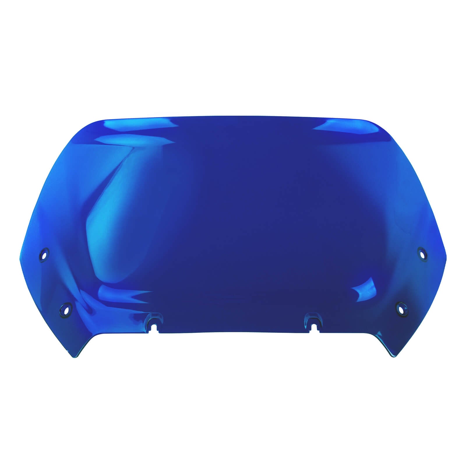 WI003903 mactions Motorcycle 10" Windshield For Harley Touring road glide - blue
