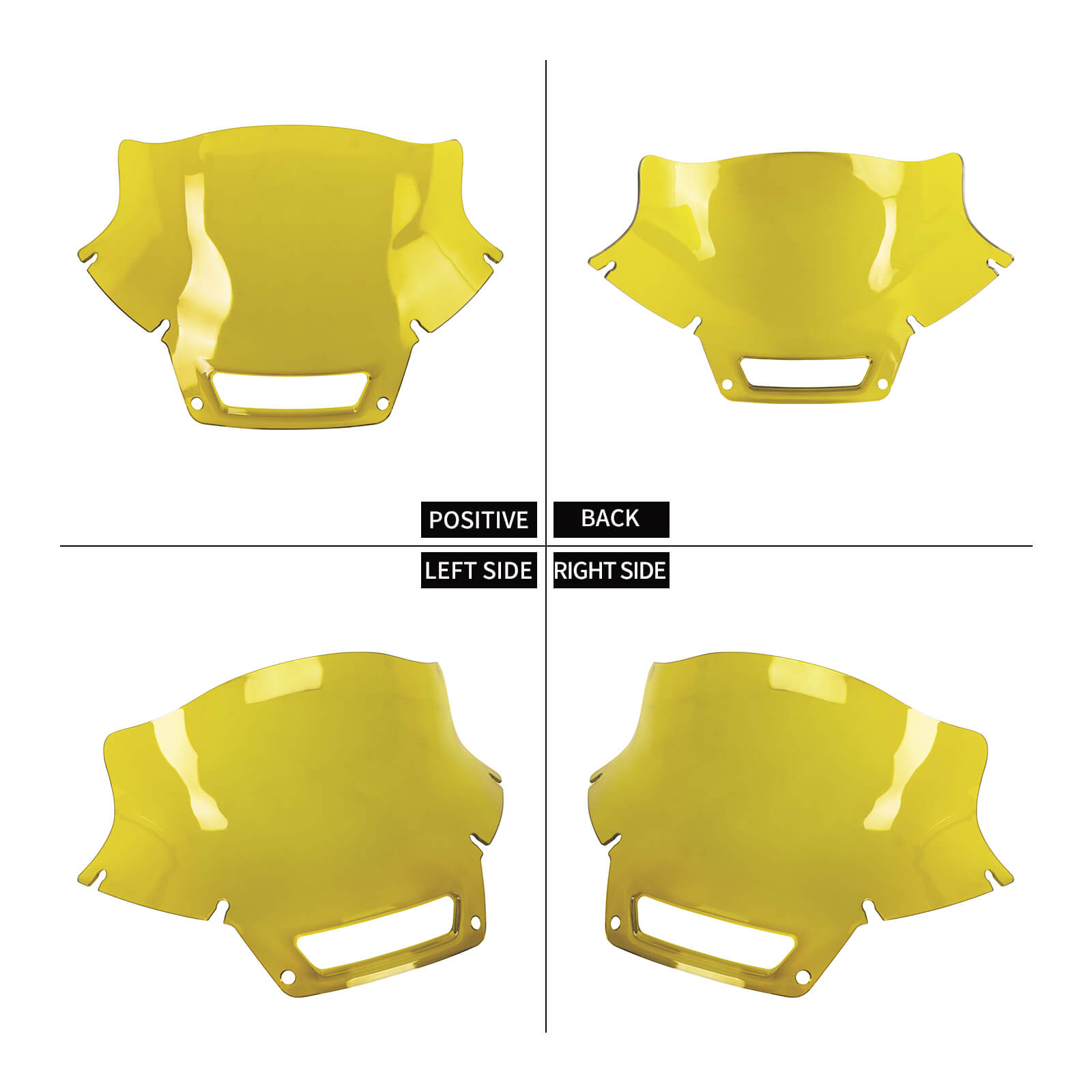 8.5" Motorcycle Windshield for Harley Low Rider ST 2022-2025 - Yellow | Mactions