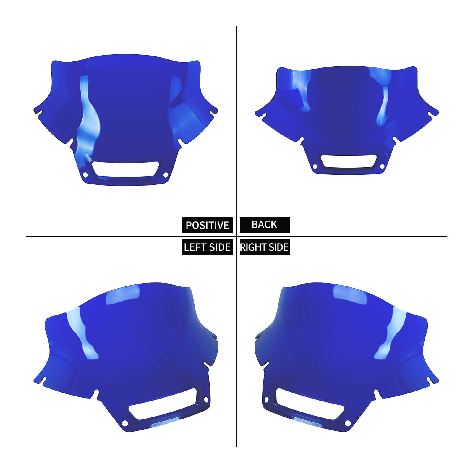 WI005505 8.5" Motorcycle blue Windshield for Harley low rider st 2024