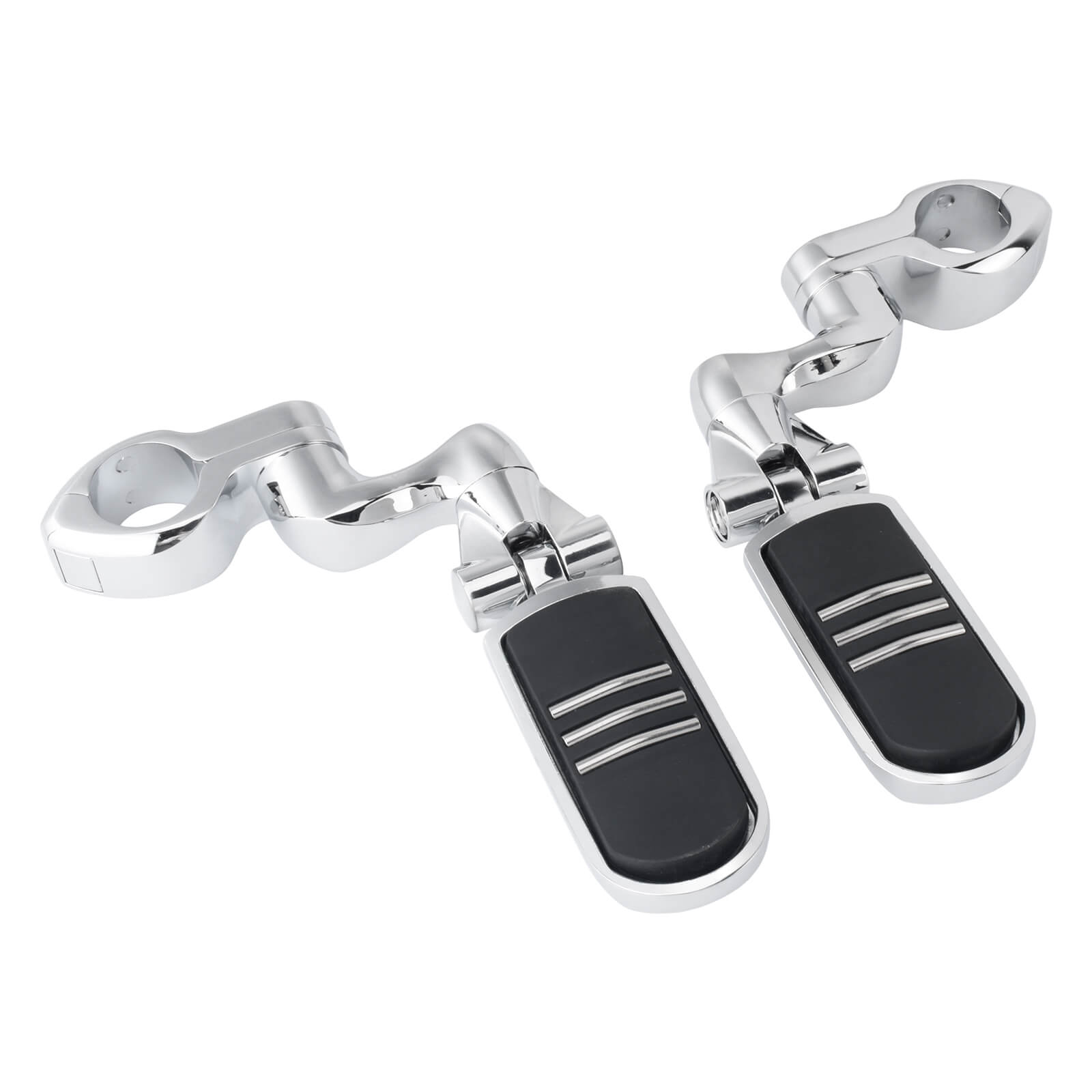 ZH000068 Mactions_Universal 1-1/4" Engine Guard Highway Foot Pegs kit for Harley Suzuki