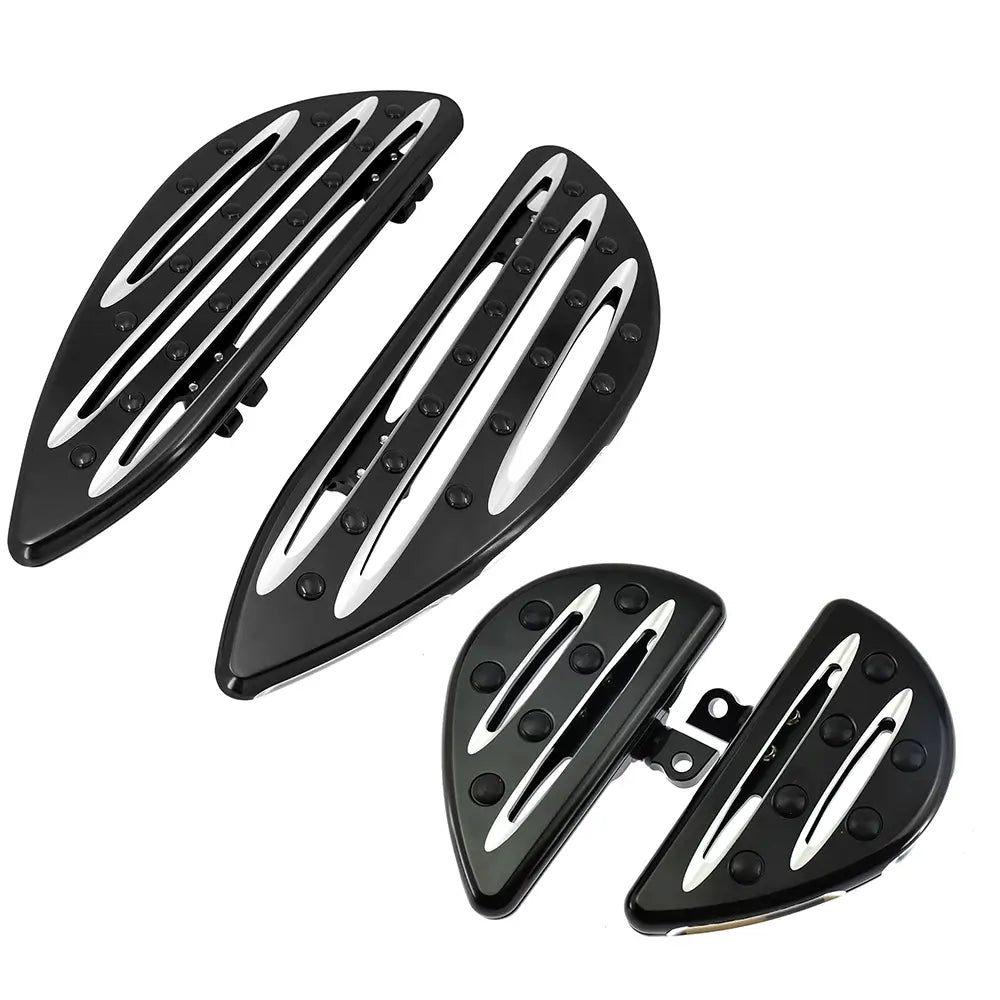 Rider Passenger Floorboards Foot Rests Set For Harley Touring Softail | Mactions