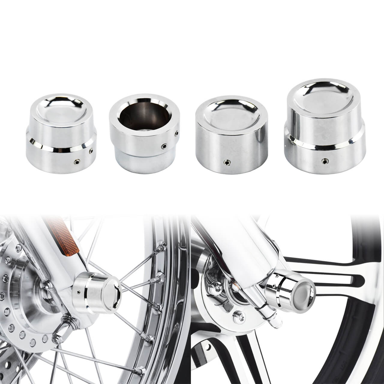 Axle Caps for Harley Dyna 2008-2017 Softail 2008-later | Mactions