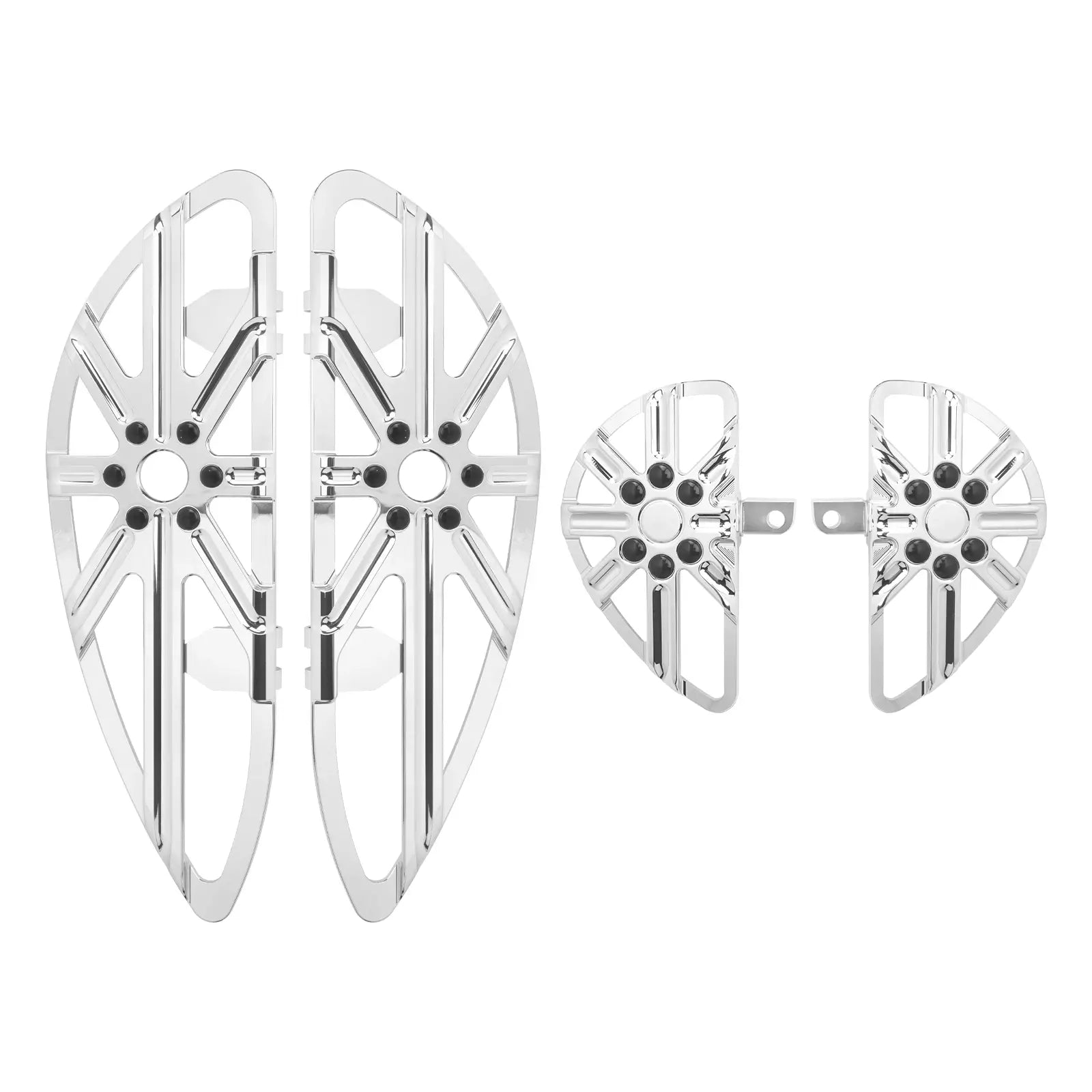 ZH000862 mactions rider passenger floorboards set for harley