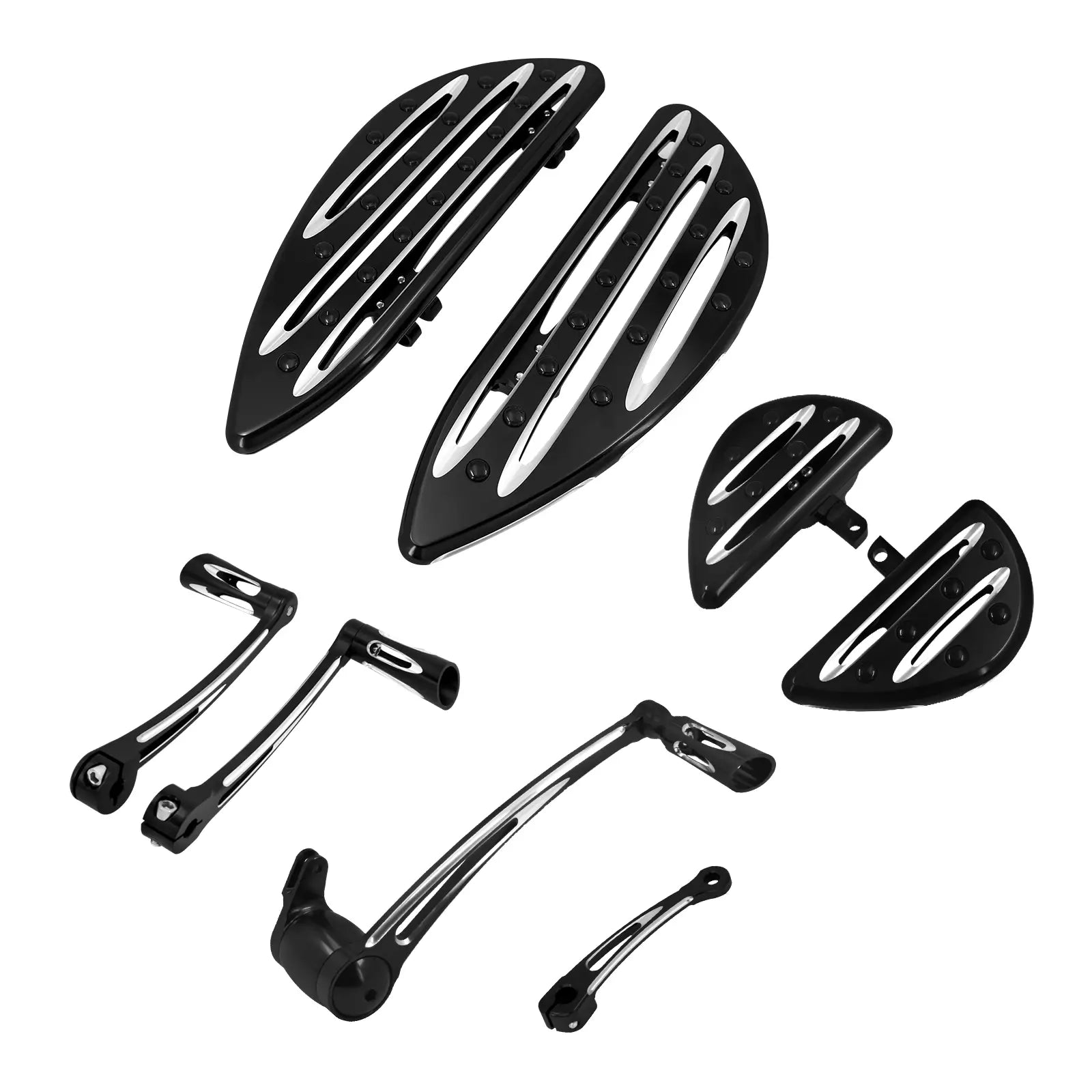 ZH001170 mactions harley Front Rear Floorboards Shift Shifter Lever Brake Arm for touring