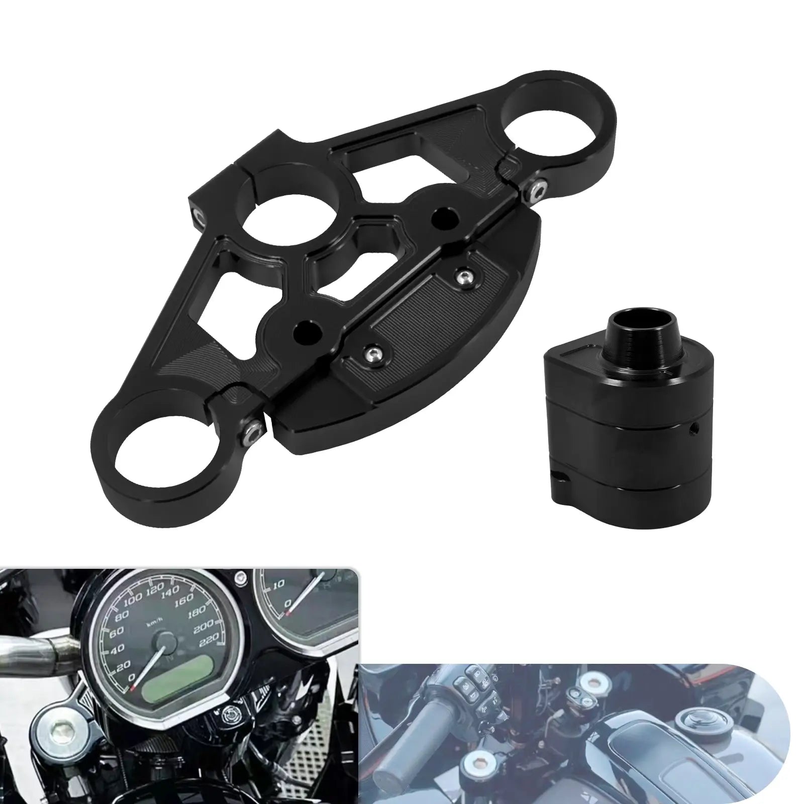 ZHCR0002-mactions-Top-Triple-Tree-Kit-lgnition-Switch-Cover-for-harley