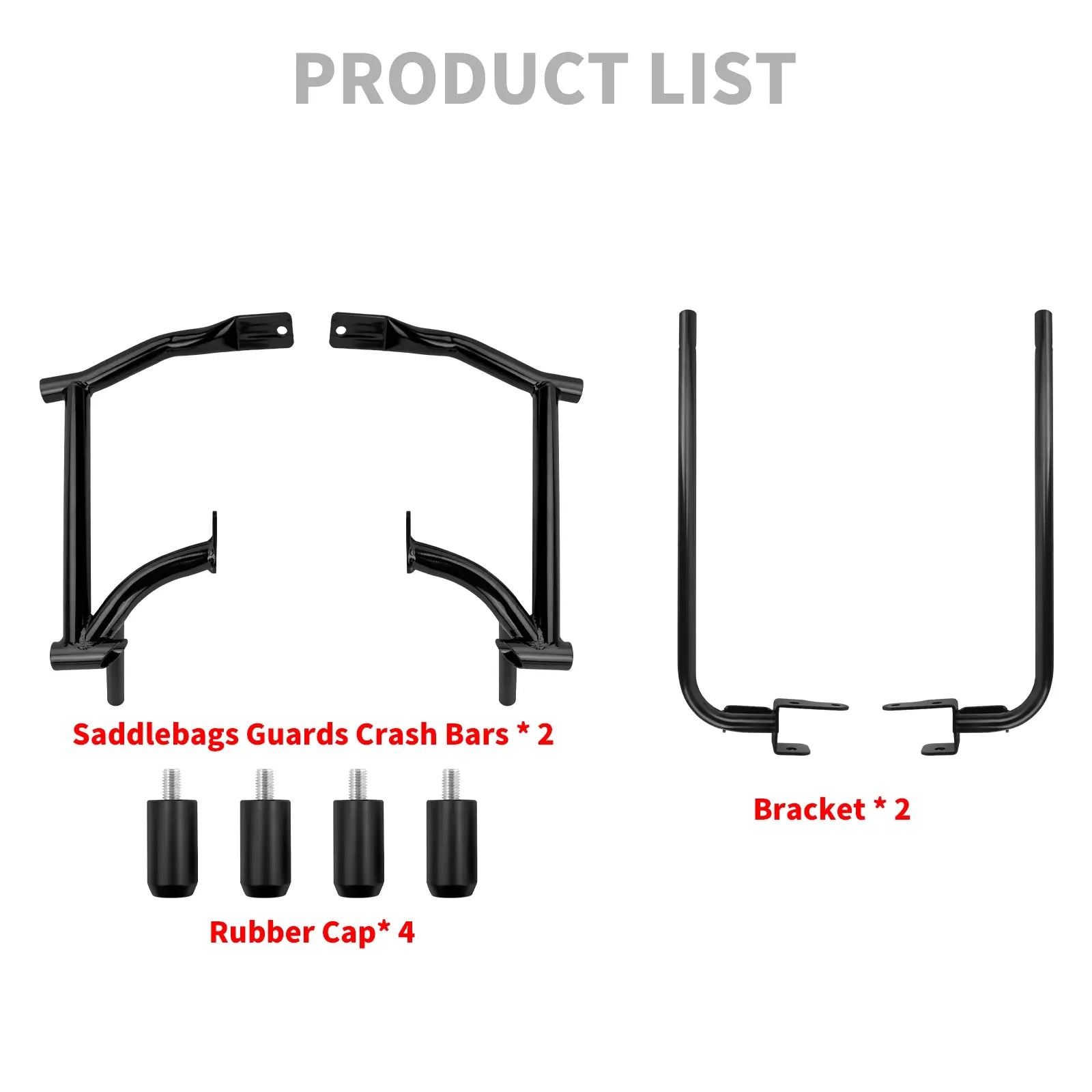 ZHFR0001 MACTIONS Motorcycle Saddlebag Guards & Bag Support Brackets FOR HARLEY - Porduct list
