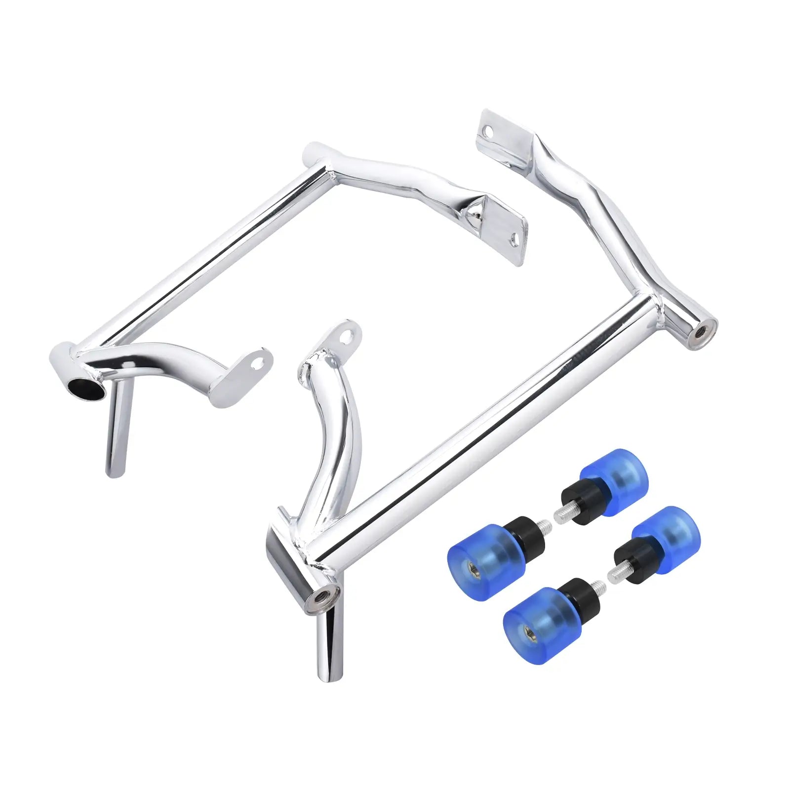 ZHFR0006 mactions harley saddlebag guards with blue wheels