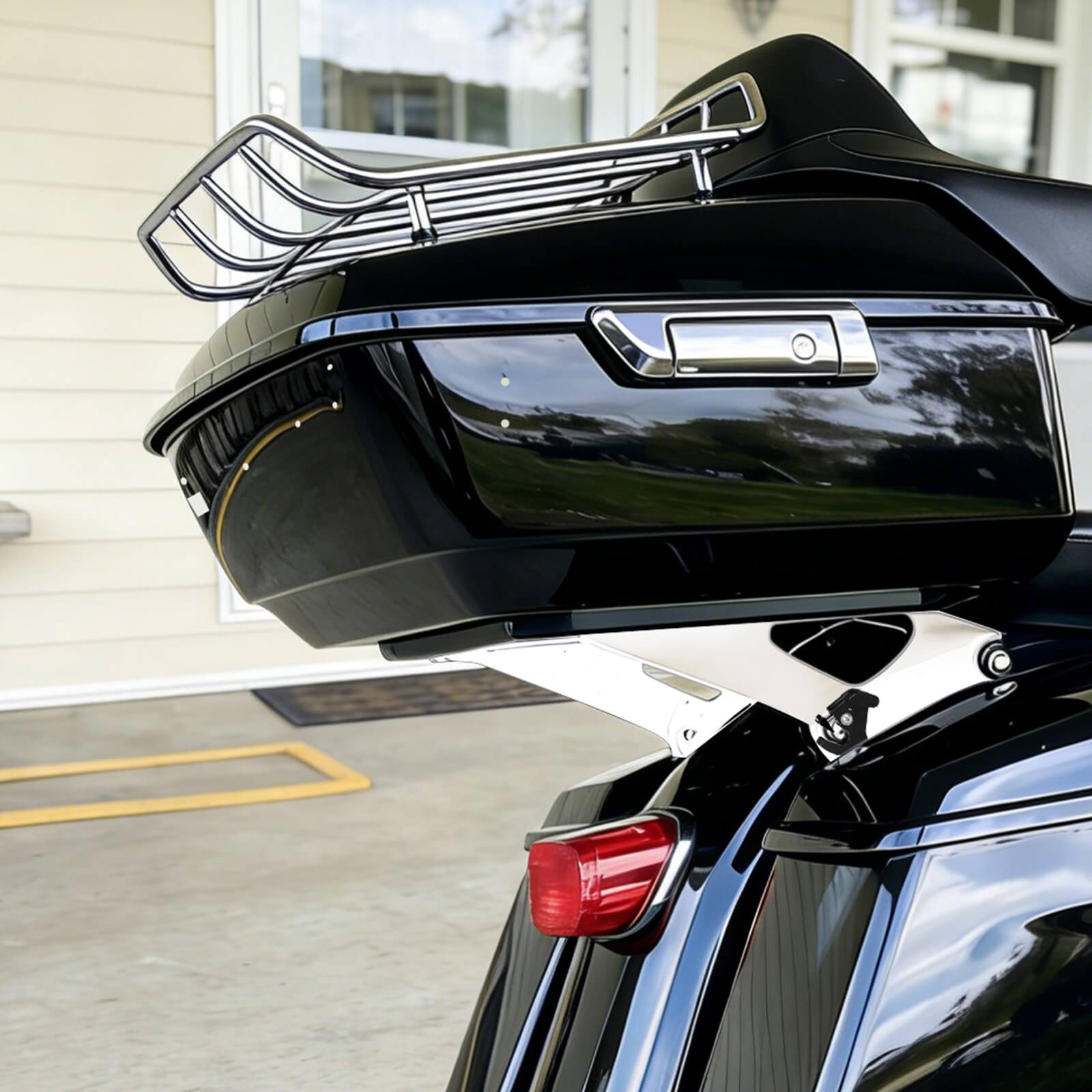 13.7" King Tour Luggage Trunk w/ Luggage Rack For Harley Touring '14-'25 | Mactions