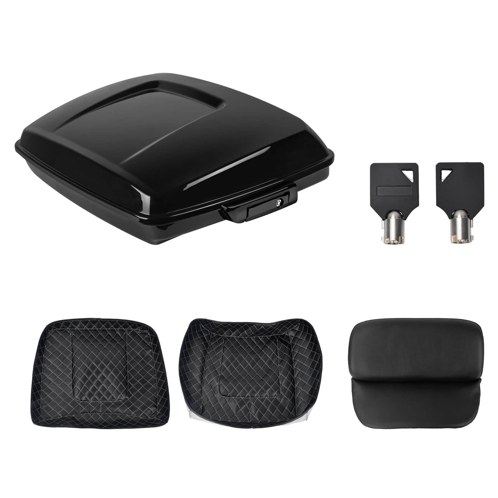 Razor Tour Trunk with Backrest for Harley Touring Road Street Glide 2014-2025 | Mactions
