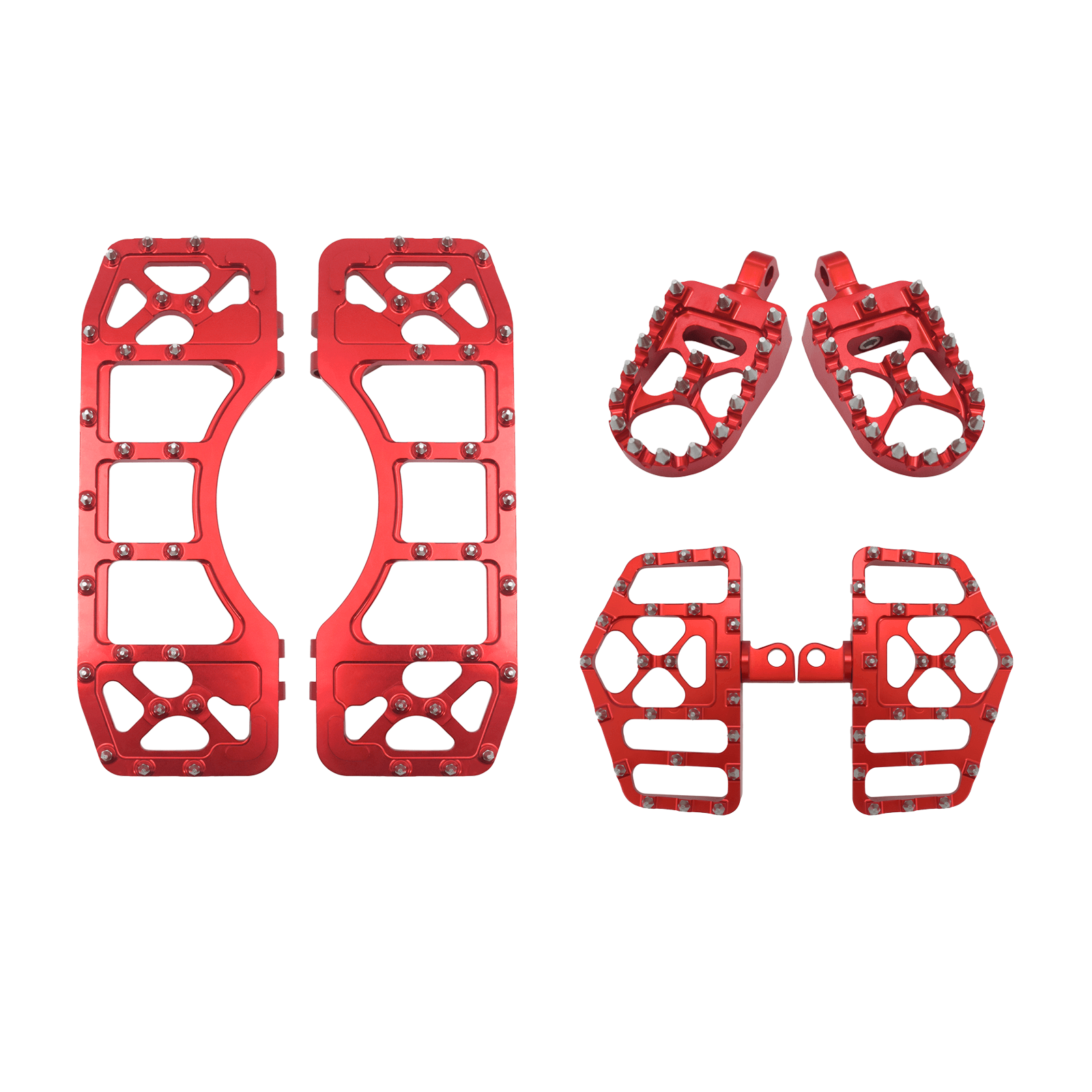 ZHPE0012 Mactions Front and Rear Floorboards Footpegs Kit For Harley Softail FL '86-'17