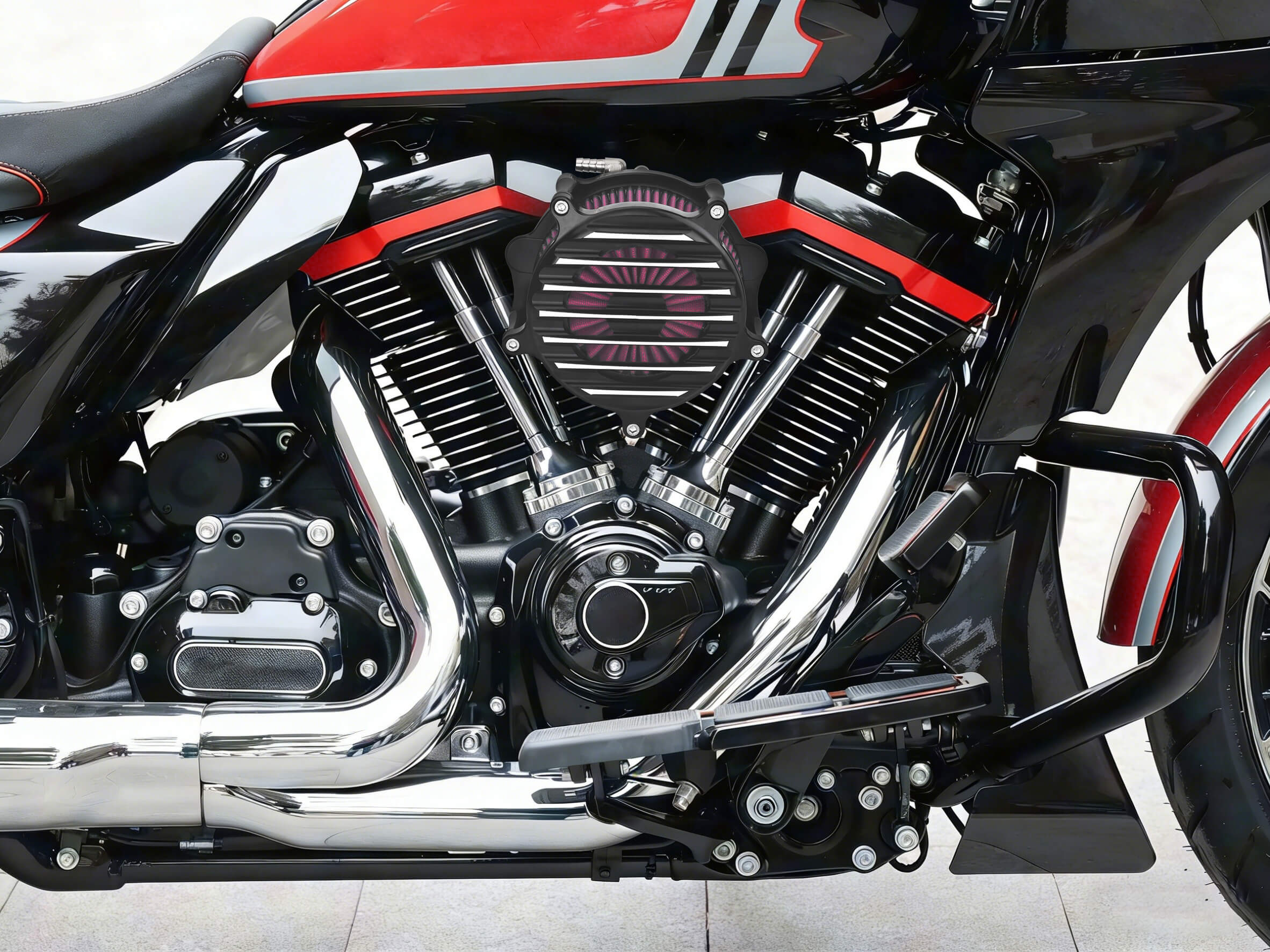 CNC Stripe Air Cleaner Intake Kit for Harley Softail Breakout Fat Boy 2025丨Mactions