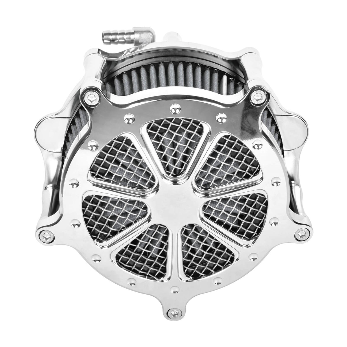 Electroplated Chrome Air Intake Filter Kit for 2024-2025 Harley Softail & Touring | Mactions