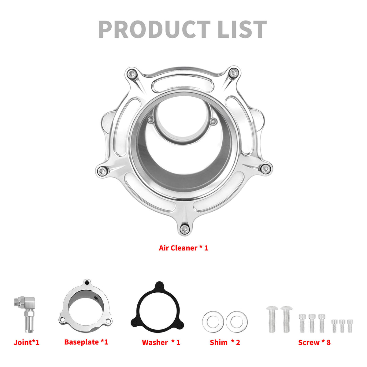 CNC Air Cleaner Kit with Grey Intake for Harley Touring CVO & Softail '23-'26 | Mactions