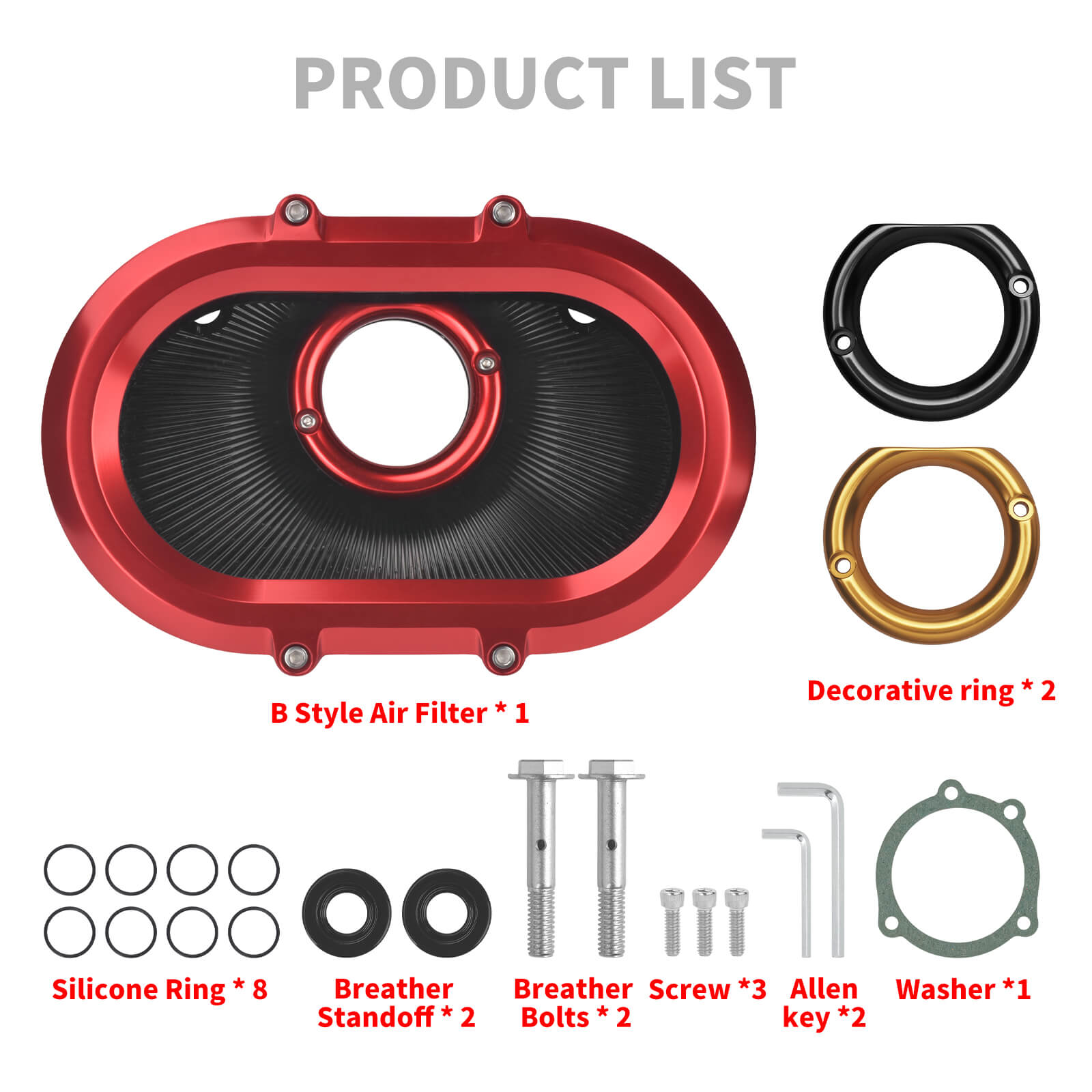 See Through Design Oval Air Cleaner Kit Harley Softail '00-'15 Dyna/FXR '00-'17 Touring '00-'07 | Mactions