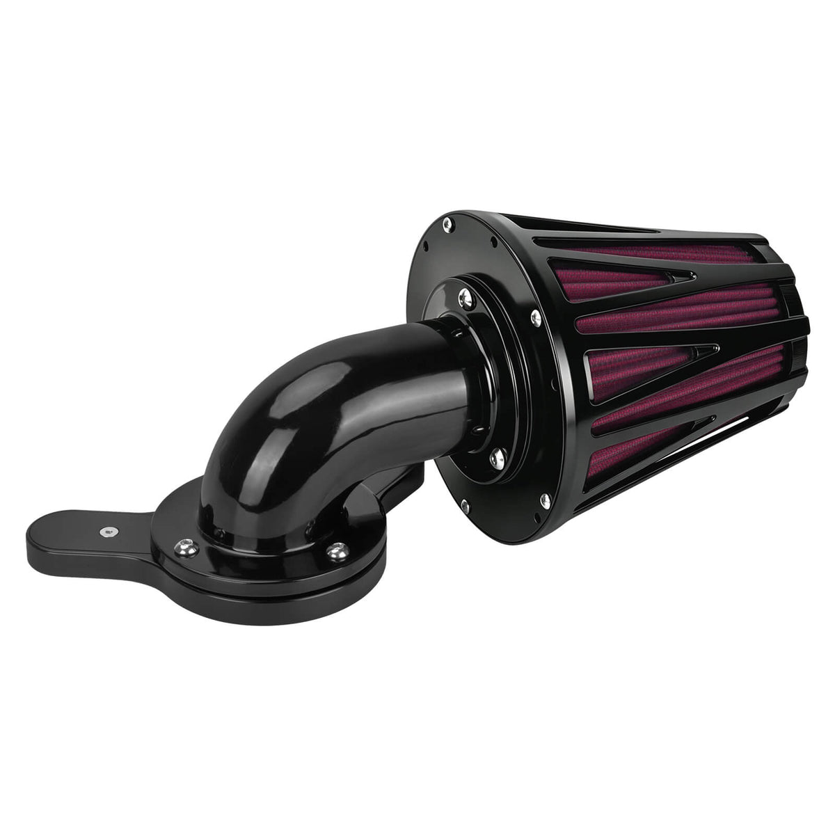 90-Degree Custom Air Filter Kit for Softail '16-'17 Touring & Trike '08-'16 | Mactions