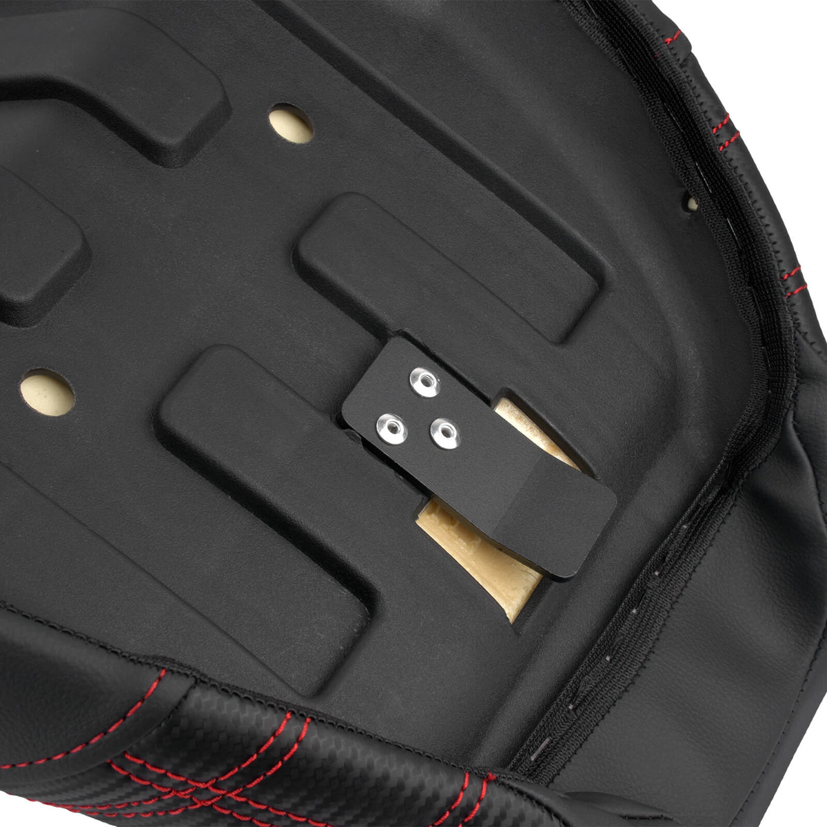 cb015003 mactions driver passenger saddle seat fat boy 2018 red stitching mounting detail