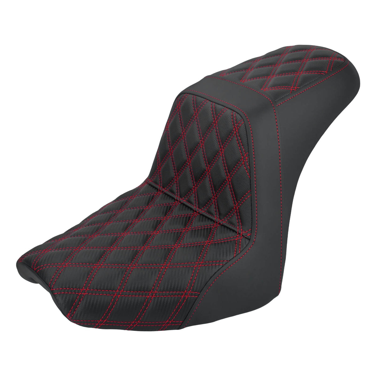 cb015003 mactions driver passenger saddle seat softail 2020 red stitching angle