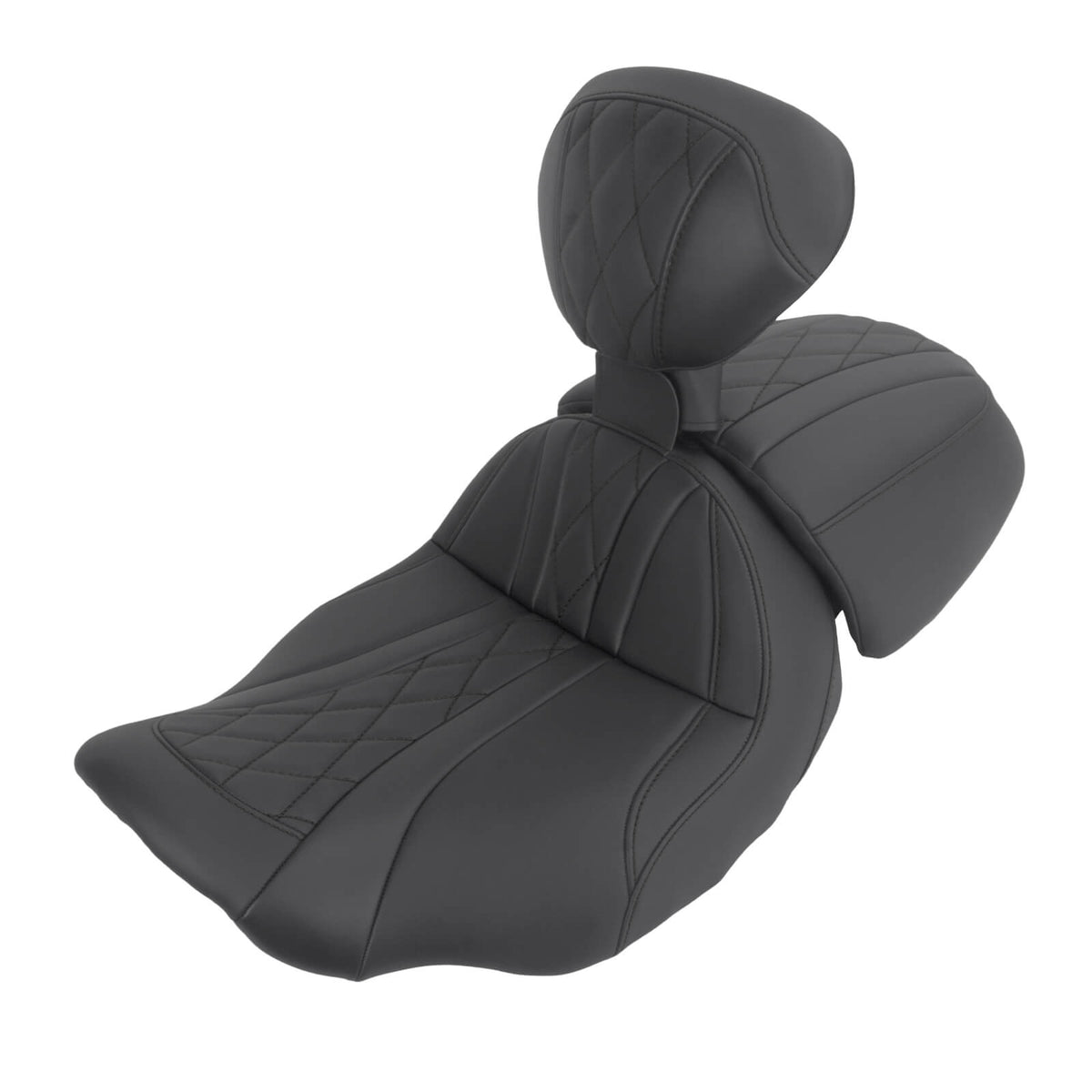Two-Up Seat with Adjustable Backrest for Harley Touring ‘23.5-’25 | Mactions