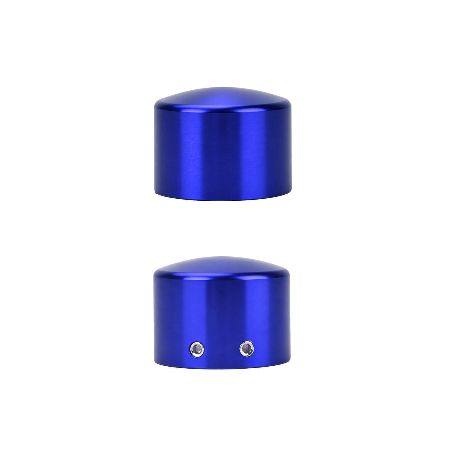 cr023605 mactions anodized front axle covers softail 2018 blue side