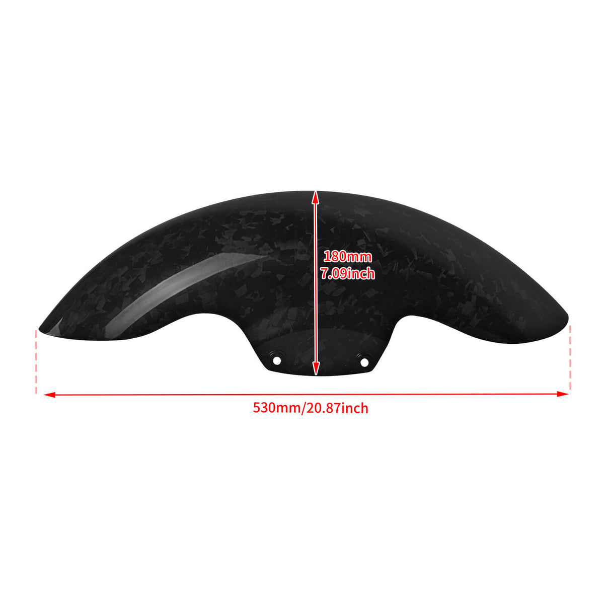 Forged Carbon Fiber Short Front Fender for Harley Touring 2009-2023 | Mactions