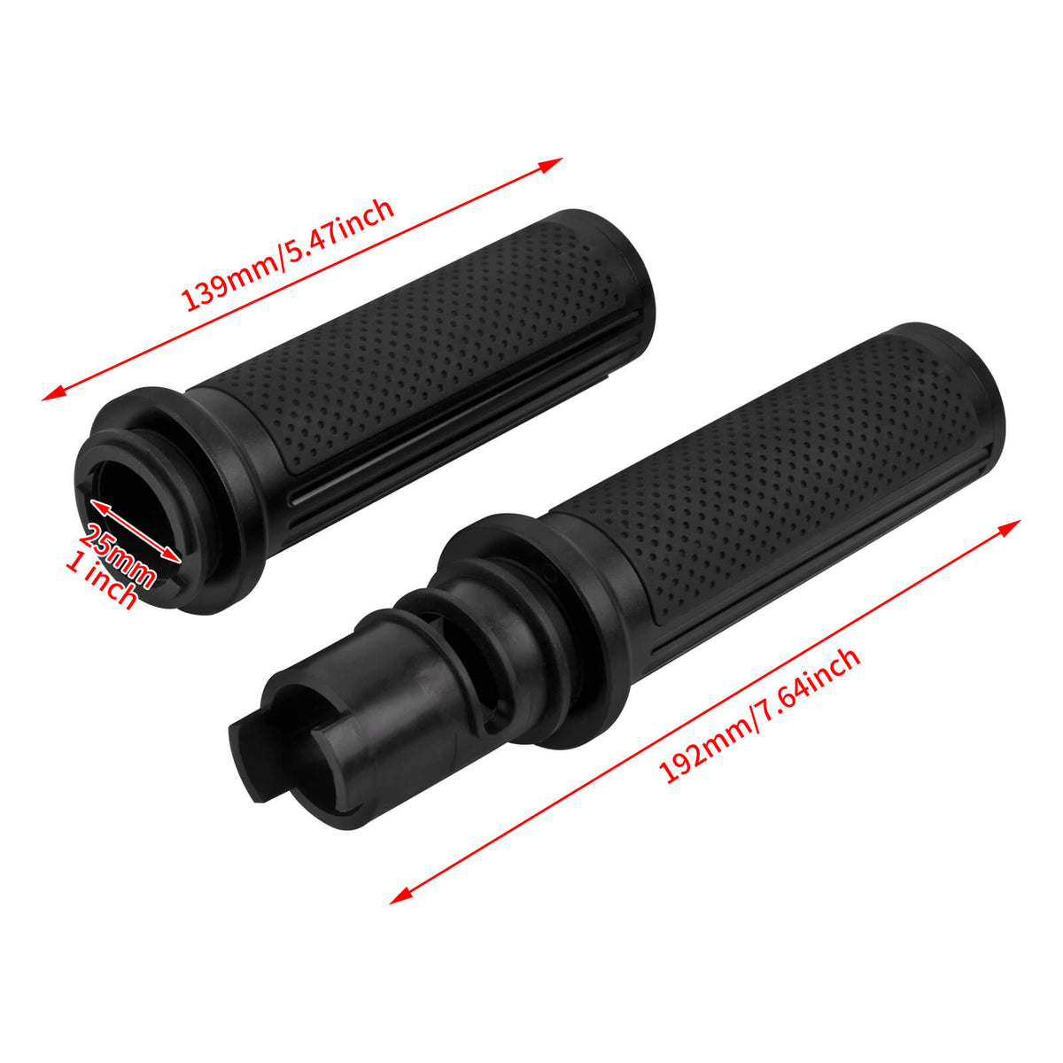 gp008303 mactions motorcycle handlebar grips touring softail 2023 matte black size